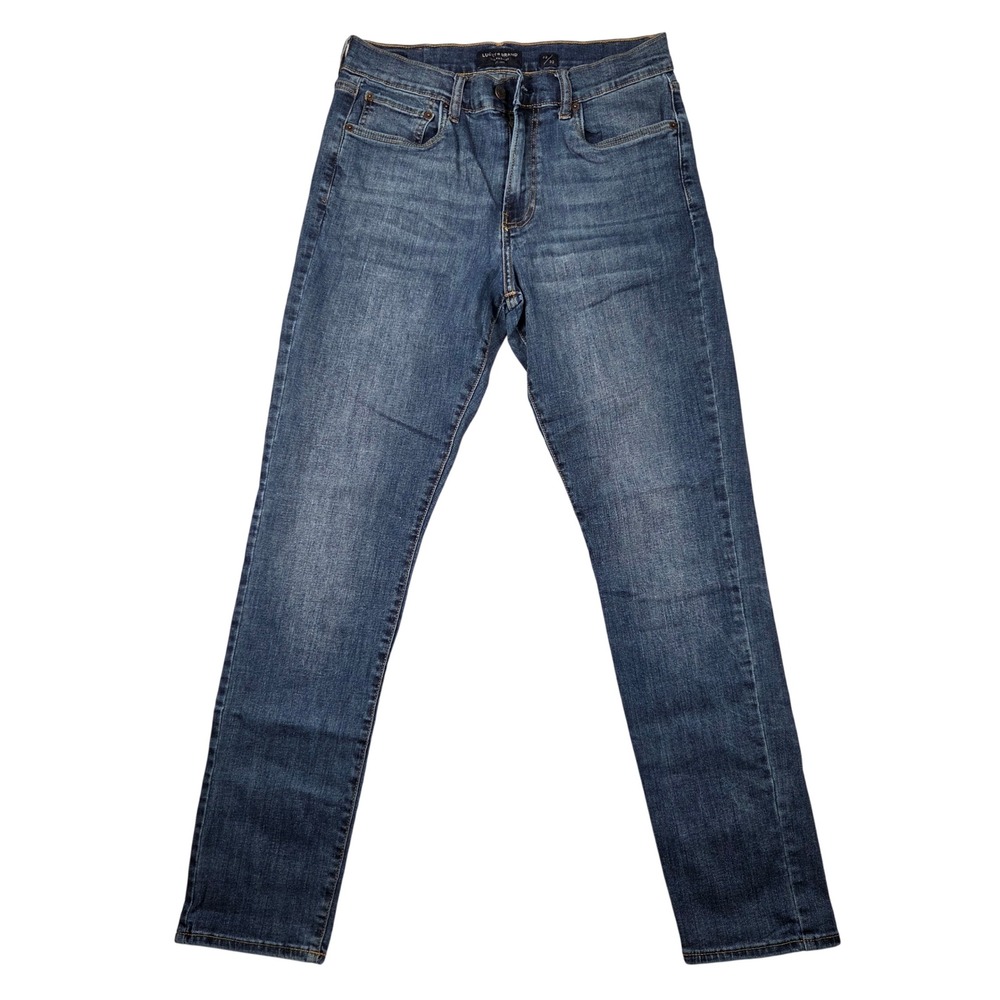 Lucky Brand 412 Athletic Slim Jeans Mens 32x32 Blue Excellent Stretch Denim